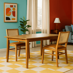 Alden Dining Table w/Extension detail view 5 - Whats New Furniture - Portland, Oregon