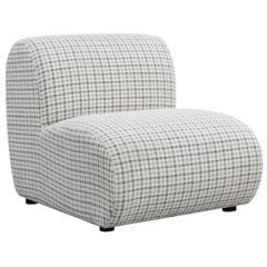 Rio Armless Chair in River Stone - What&