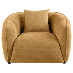 Aleisha Fabric Upholstered Accent Chair Mustard Yellow - What&