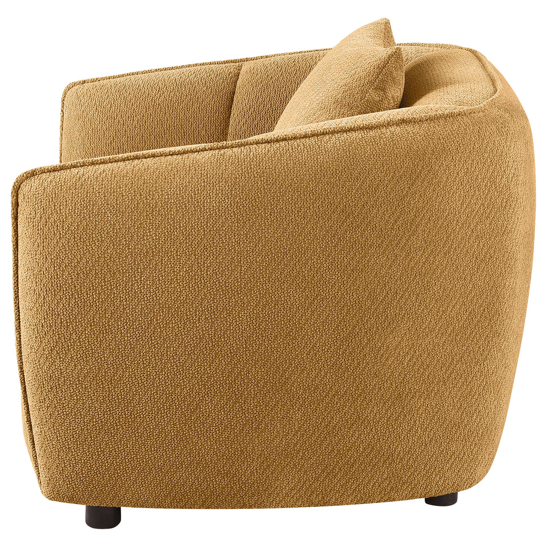 Aleisha Fabric Upholstered Accent Chair Mustard Yellow - What&