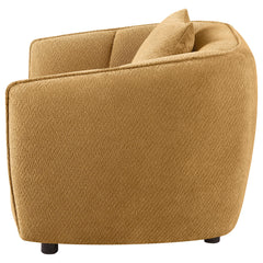 Aleisha Fabric Upholstered Accent Chair Mustard Yellow - What&