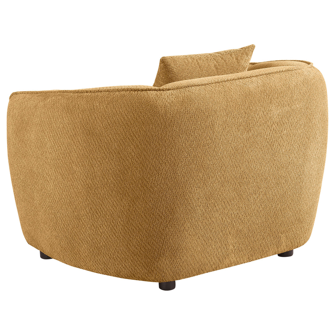Aleisha Fabric Upholstered Accent Chair Mustard Yellow - What&