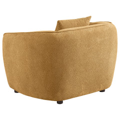 Aleisha Fabric Upholstered Accent Chair Mustard Yellow - What&