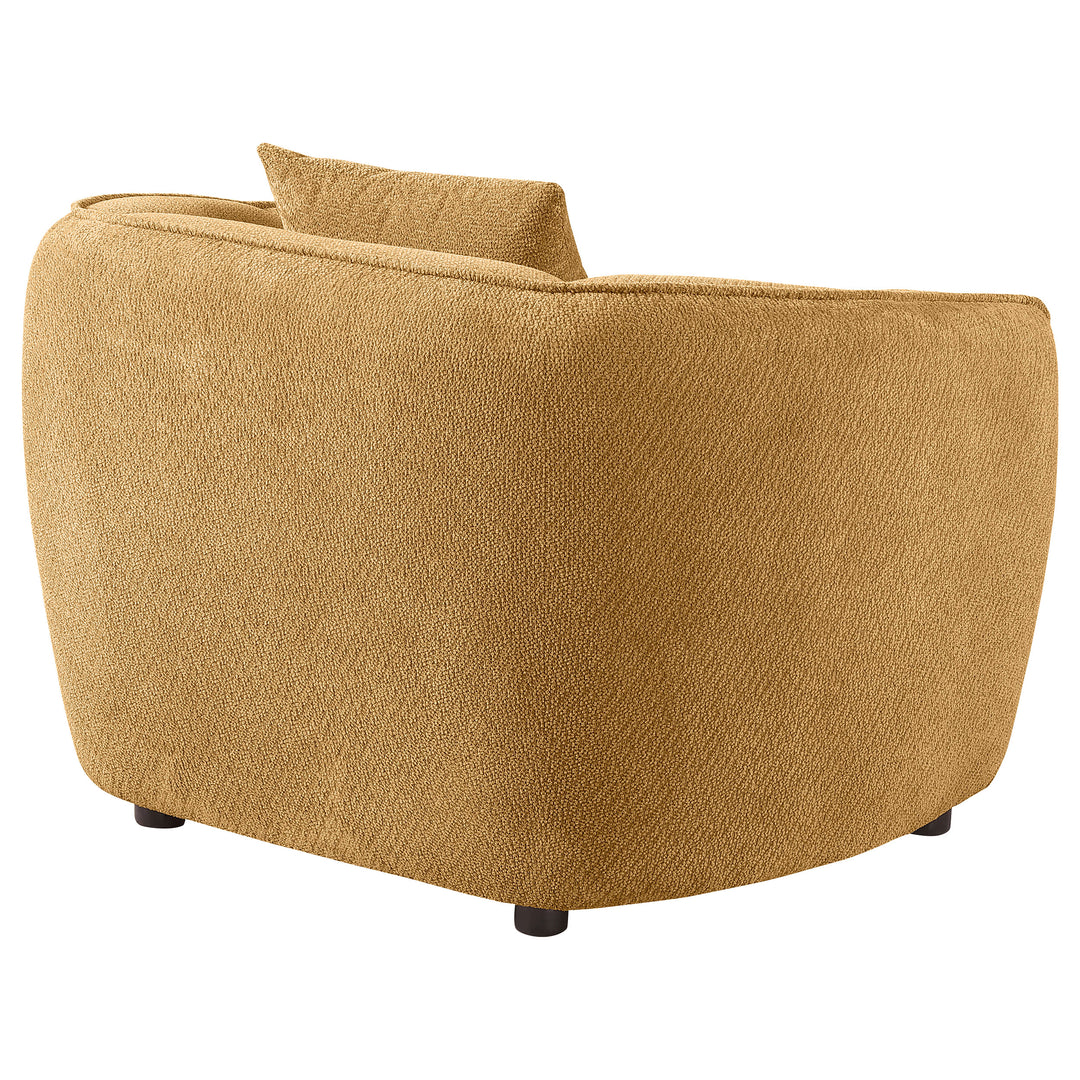 Aleisha Fabric Upholstered Accent Chair Mustard Yellow - What&
