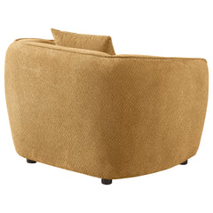Aleisha Fabric Upholstered Accent Chair Mustard Yellow - What&
