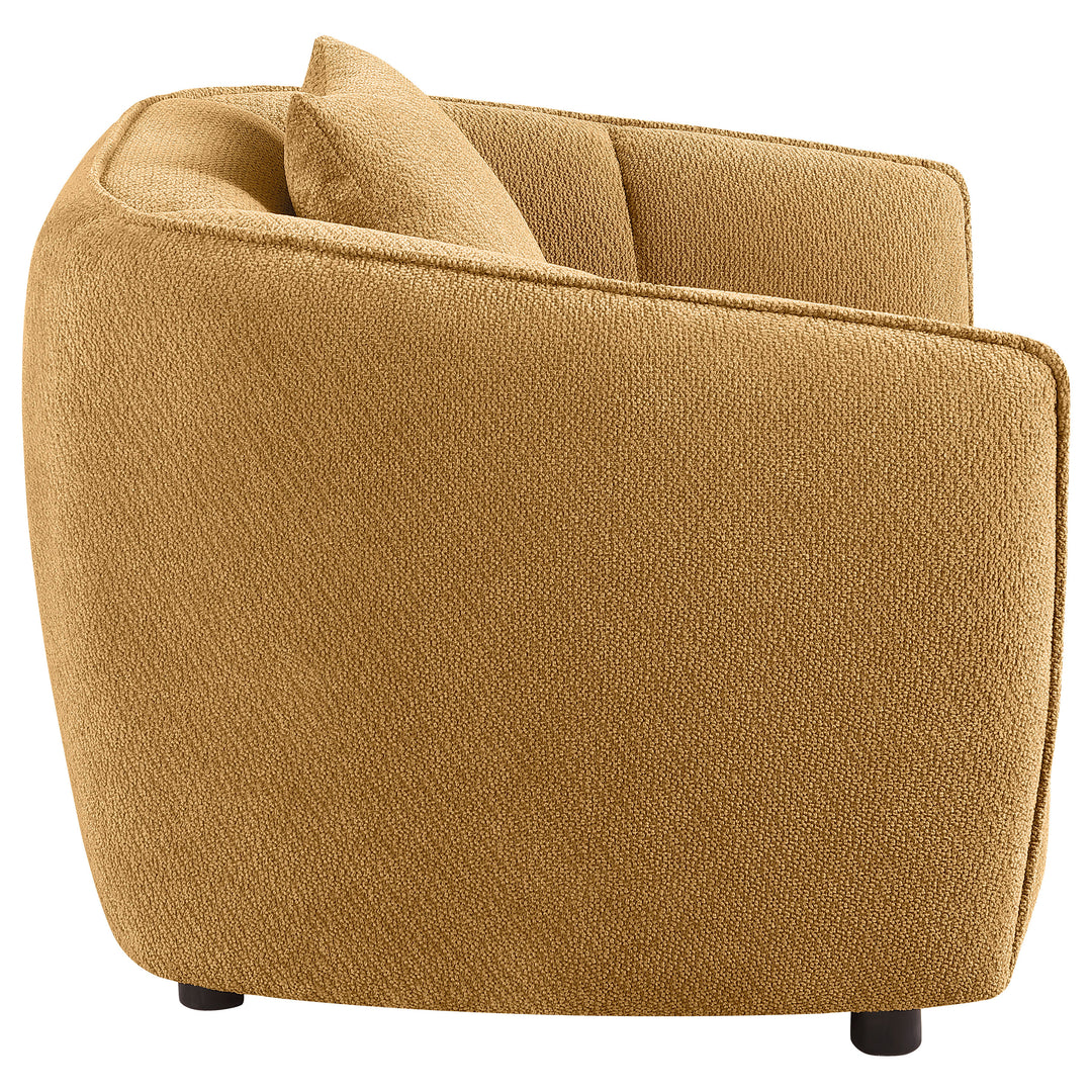 Aleisha Fabric Upholstered Accent Chair Mustard Yellow - What&
