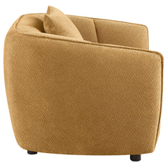 Aleisha Fabric Upholstered Accent Chair Mustard Yellow - What&