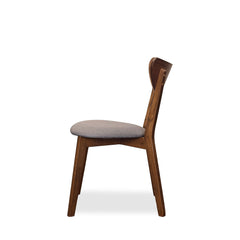 Alfredo Dining Chair in walnut detail view - mid-century dining chair by Coaster - Whats New Furniture Portland OR