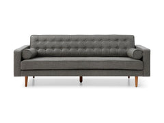 Tufted Faux Leather Sofa - Whats New Furniture - Portland, Oregon