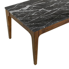 Allure Coffee Table in Black Marble marble detail - marble top coffee table by LH Imports - Whats New Furniture Portland OR