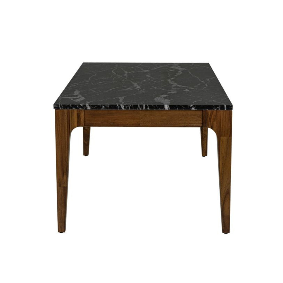 Allure Coffee Table in Black Marble top view - marble top coffee table by LH Imports - Whats New Furniture Portland OR