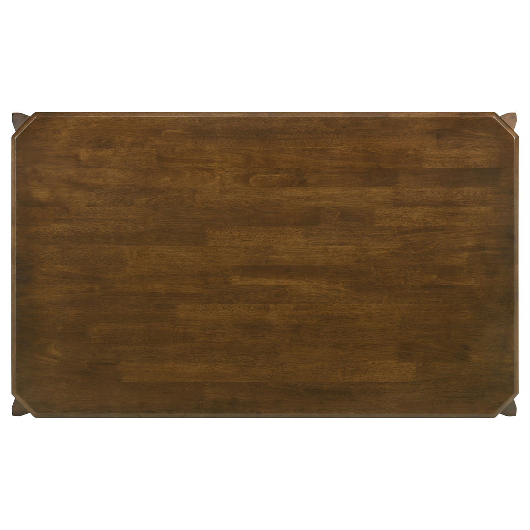 Almonte 59-inch Rectangular Wood Dining Table Dark Brown - What&