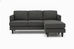 Alpine Sofa Chaise in Tribute Seamist front view - sofa with floating chaise by Stanton - Whats New Furniture Portland OR
