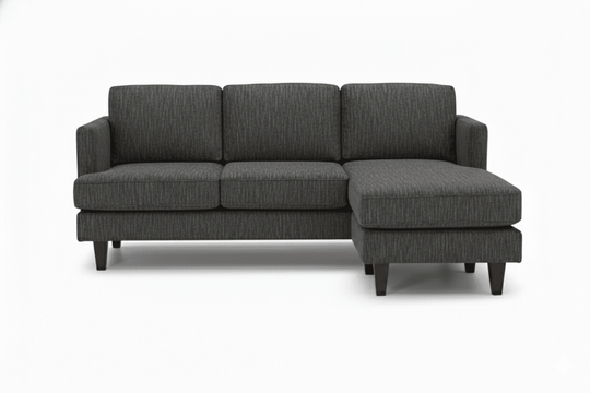 Alpine Sofa Chaise in Tribute Seamist front view - sofa with floating chaise by Stanton - Whats New Furniture Portland OR