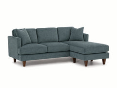 Alpine Sofa Chaise in Tribute Seamist - studio three-quarter view - Stanton - Whats New Furniture Portland OR