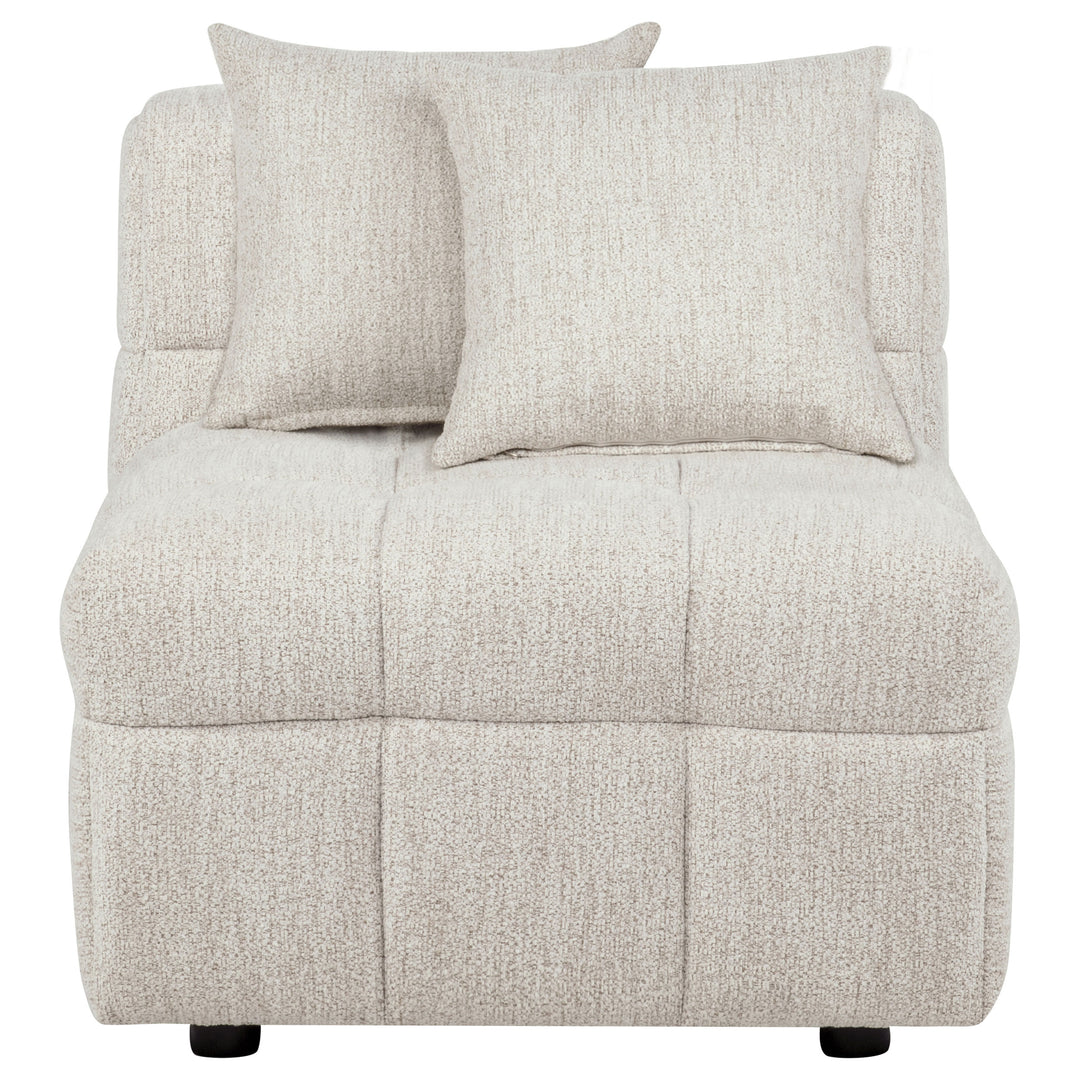 Amara Upholstered Armless Chair - What&