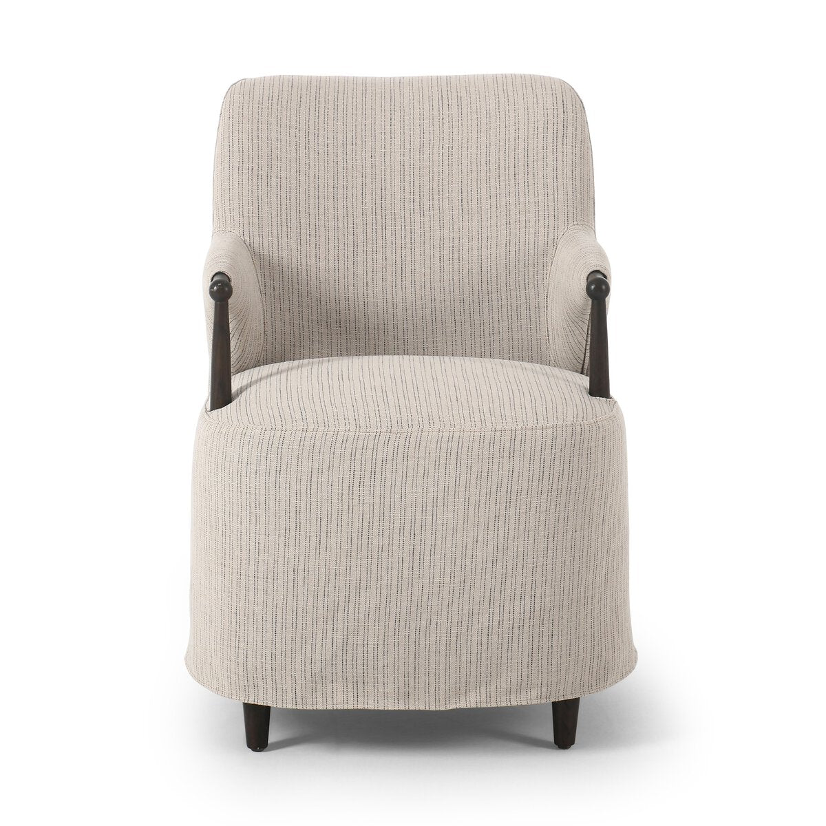Brentley Dining Chair in Laine Navy - dining arm chair by Amber Lewis x Four Hands - Whats New Furniture Portland OR