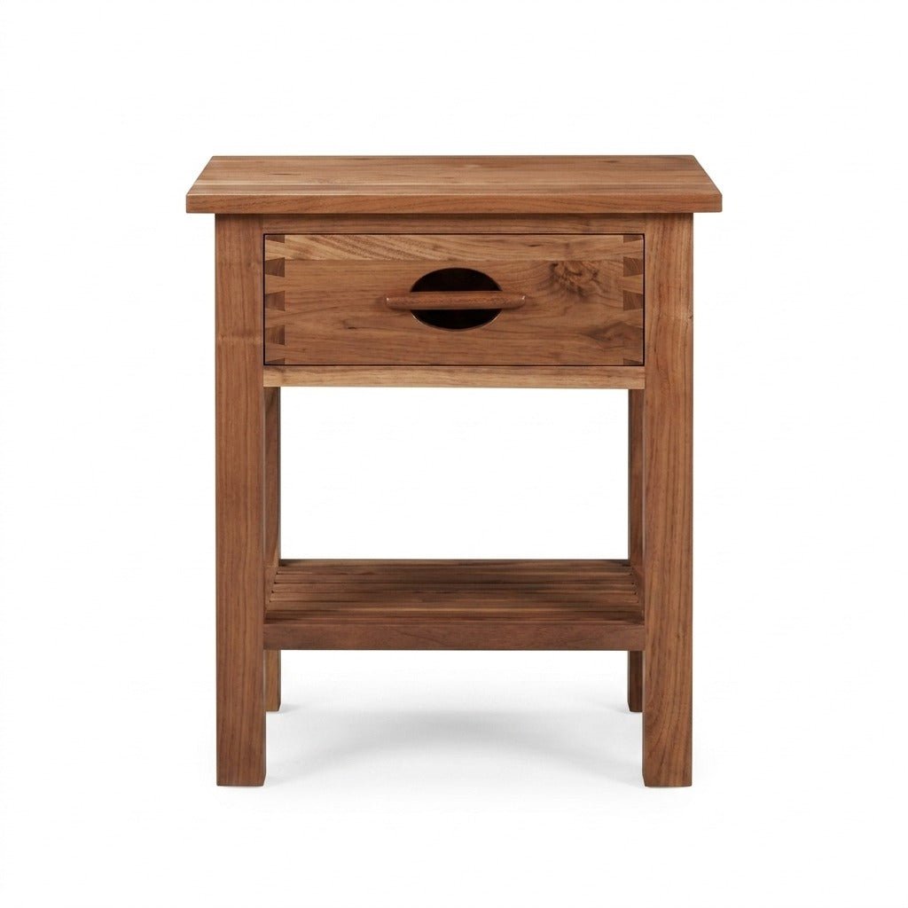 Urban Mission Nightstand in Black Walnut - mid-century modern nightstand - Whats New Furniture Portland OR