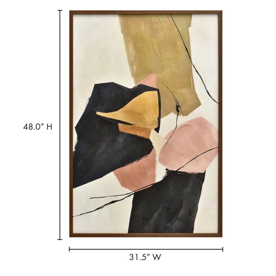 Anni Framed Painting detail view 2 - Whats New Furniture - Portland, Oregon