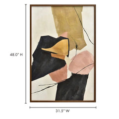 Anni Framed Painting detail view 2 - Whats New Furniture - Portland, Oregon