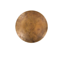 Ansari Coffee Table - Round Brass in Dark Brass - overhead studio view - Coffee Table by Dovetail - Whats New Furniture Portland OR