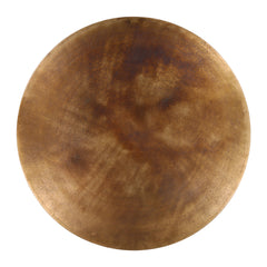 Ansari Round Counter Table - Dark Brass in Dark Brass - overhead studio view - Dining Table by Dovetail - Whats New Furniture Portland OR