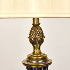 Antique Brass Lamp detail view 3 - Whats New Furniture - Portland, Oregon