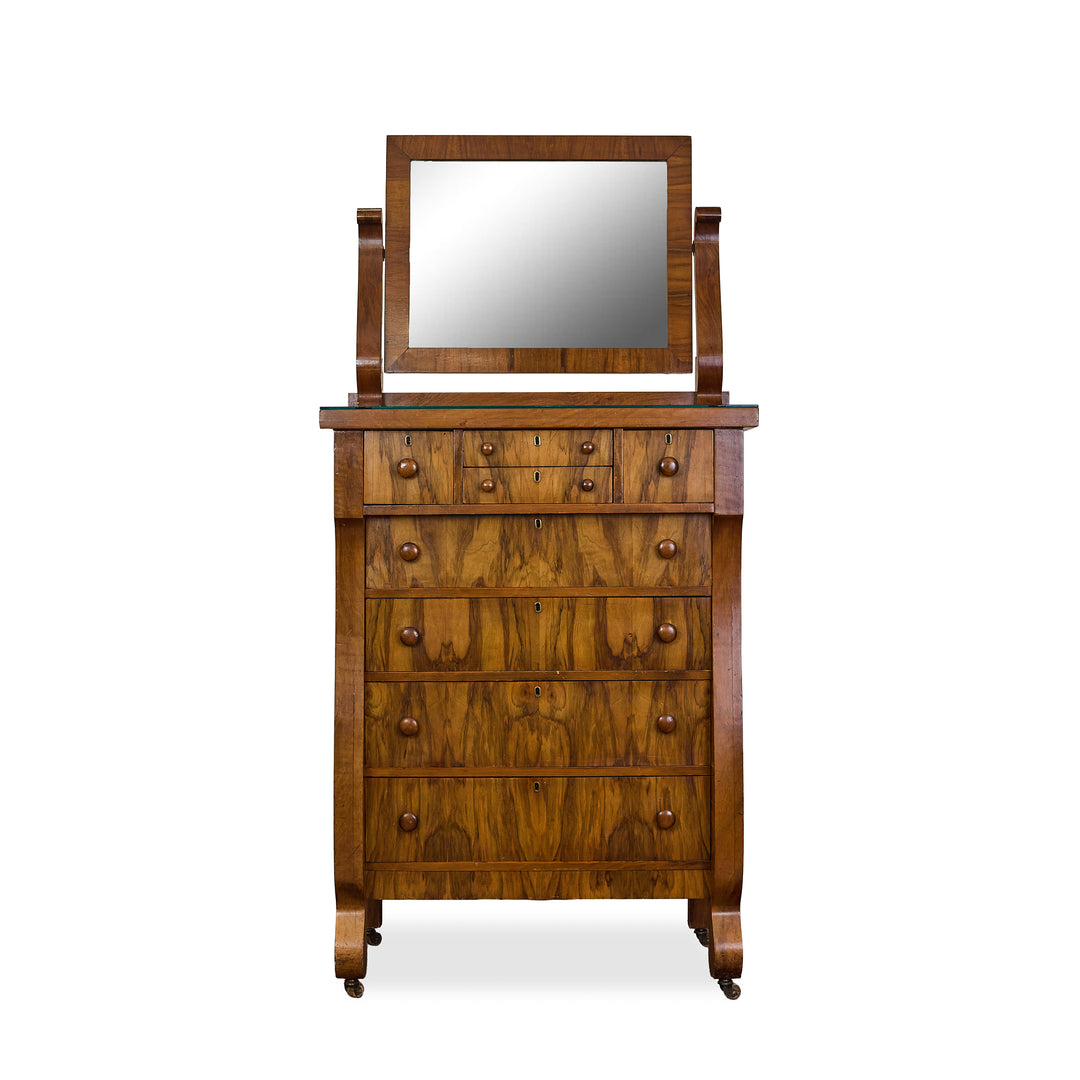 Antique Highboy w/Mirror - Whats New Furniture - Portland, Oregon
