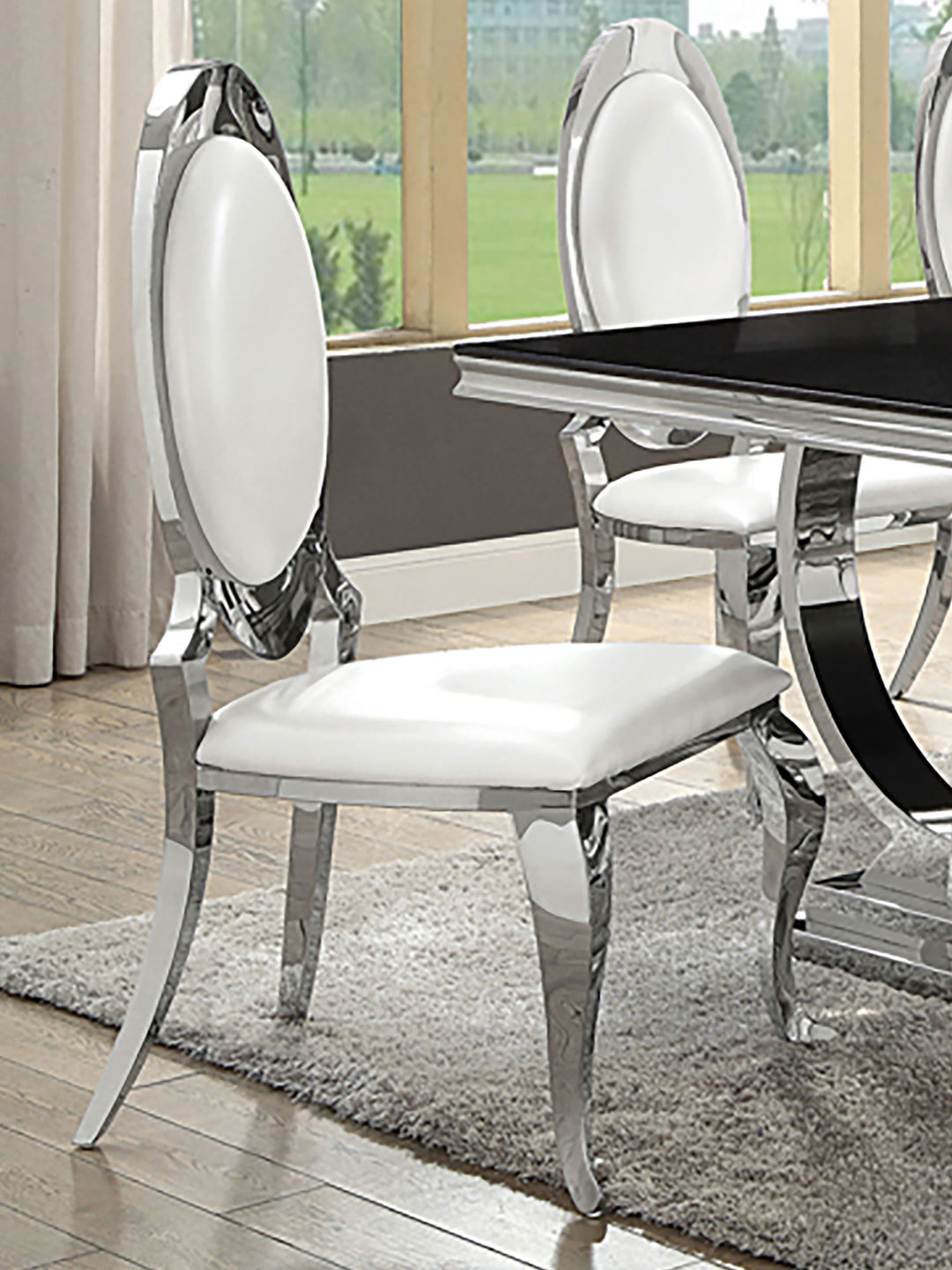 Antoine Upholstered Dining Chair Cream White (Set of 2) - What&