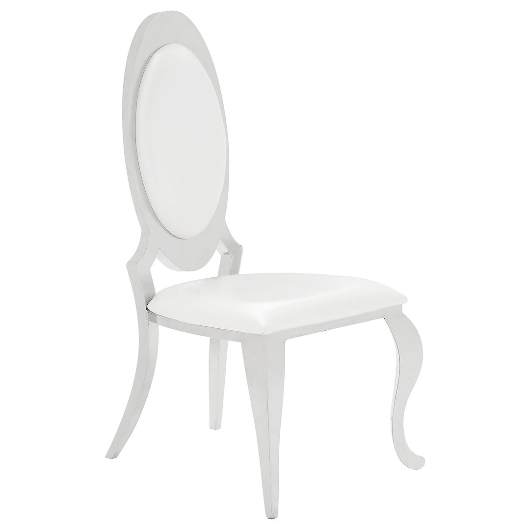 Antoine Upholstered Dining Chair Cream White (Set of 2) - What&