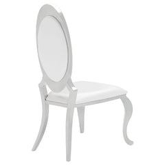Antoine Upholstered Dining Chair Cream White (Set of 2) - What&