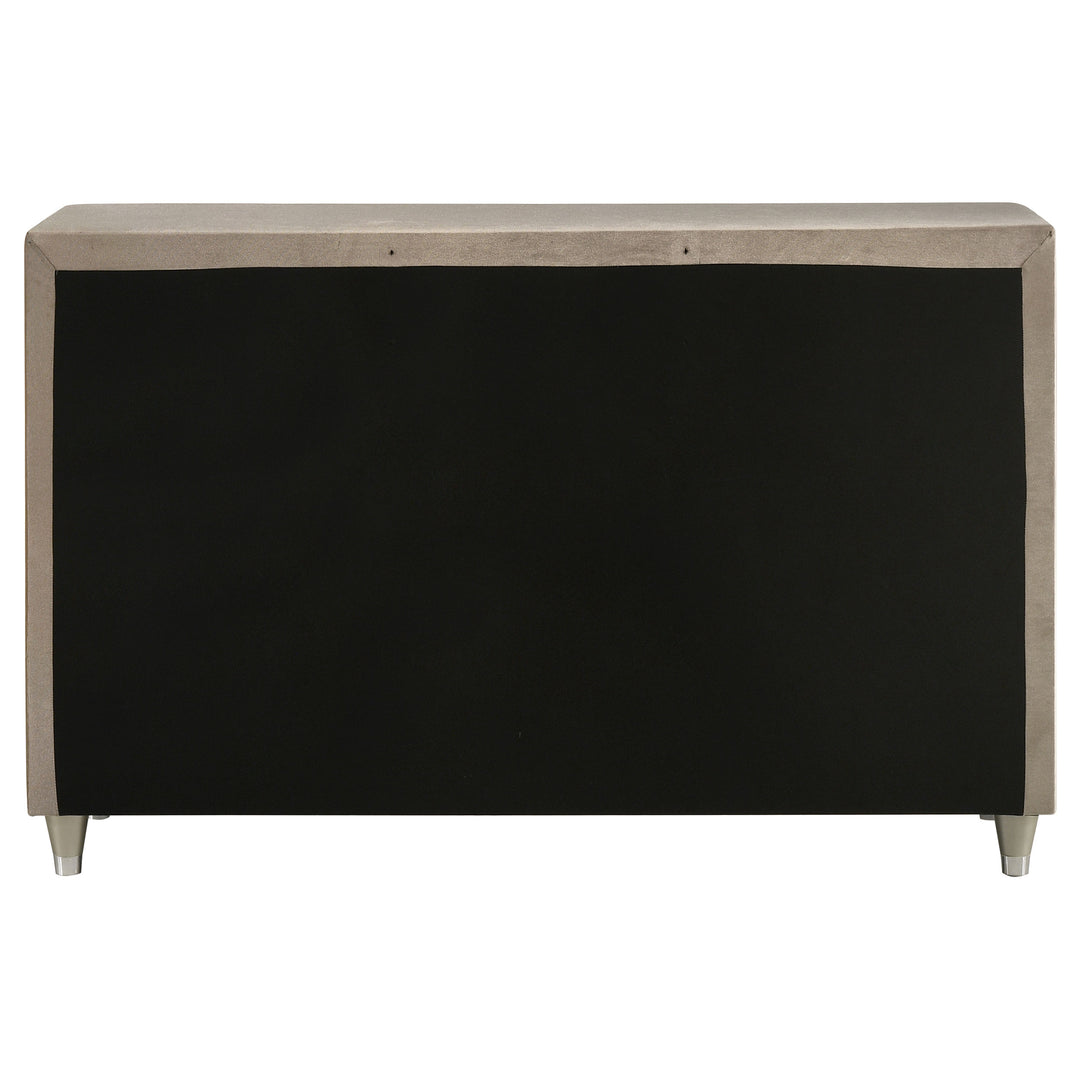 Antonella 7-drawer Upholstered Dresser Ivory and Camel - What&