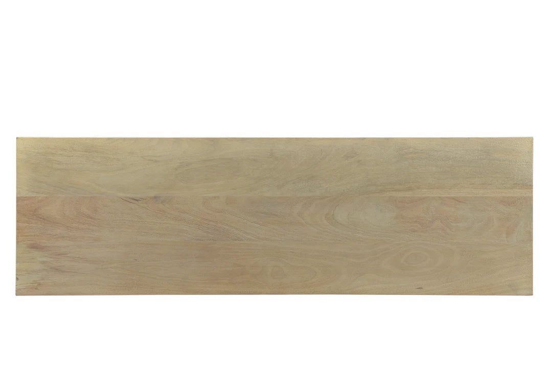 Arcadia Console in Mango Heartwood finish detail - Mango Heartwood console table by LH - Whats New Furniture Portland OR