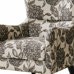 Arianna Swoop Wing Chair in Multi texture detail - accent chair by Olliix - Whats New Furniture Portland OR