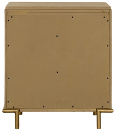 Arini 3-Drawer Nightstand in Sand Wash back view - three-drawer nightstand by Coaster - Whats New Furniture Portland OR