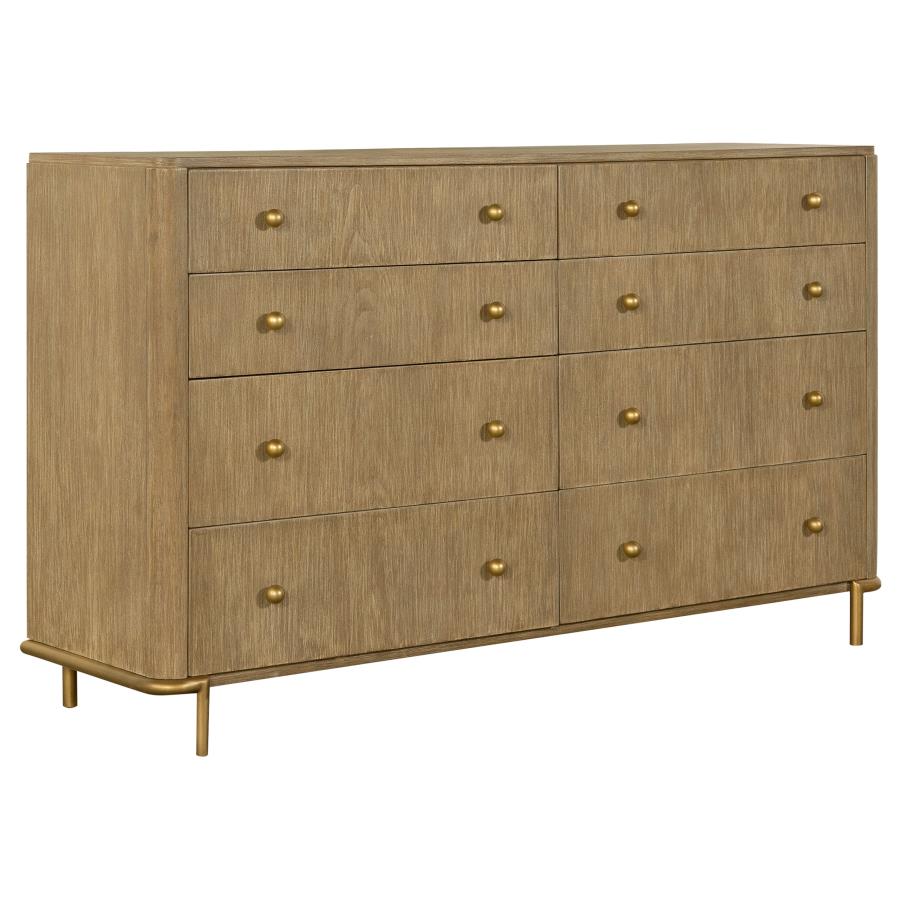 Arini 8-Drawer Dresser in Sand Wash - eight drawer dresser by Coaster - Whats New Furniture Portland OR