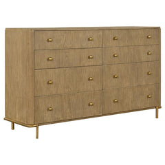 Arini 8-Drawer Dresser in Sand Wash - eight drawer dresser by Coaster - Whats New Furniture Portland OR