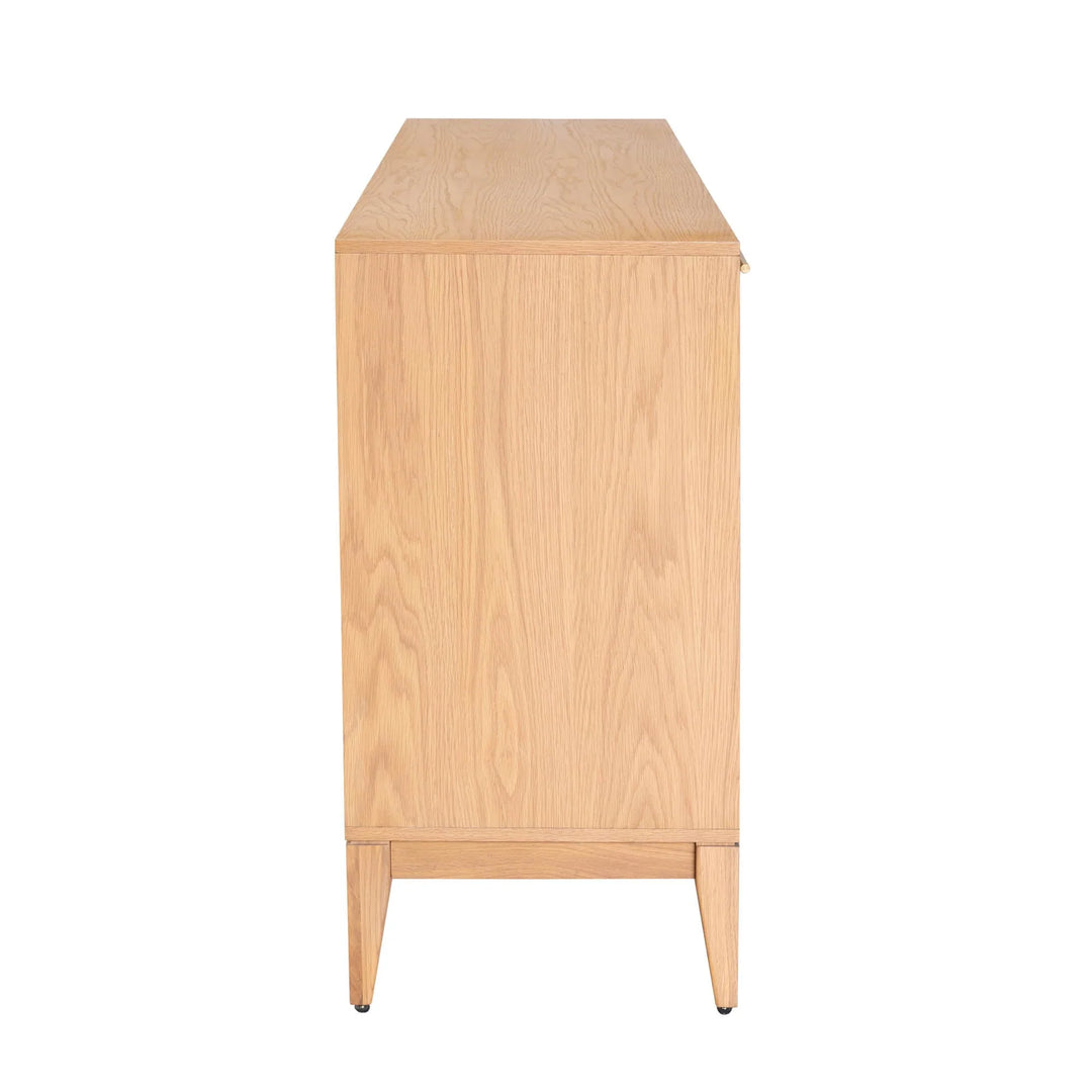 Arizona Sideboard in Natural Oak side view - natural oak sideboard by LH Imports - Whats New Furniture Portland OR