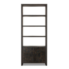 Arlington 2-Door Bookcase Espresso Oak - Bookcase by Four Hands - What&