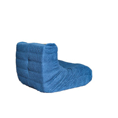Armless Lounge Chair (Blue) detail view 2 - Whats New Furniture - Portland, Oregon