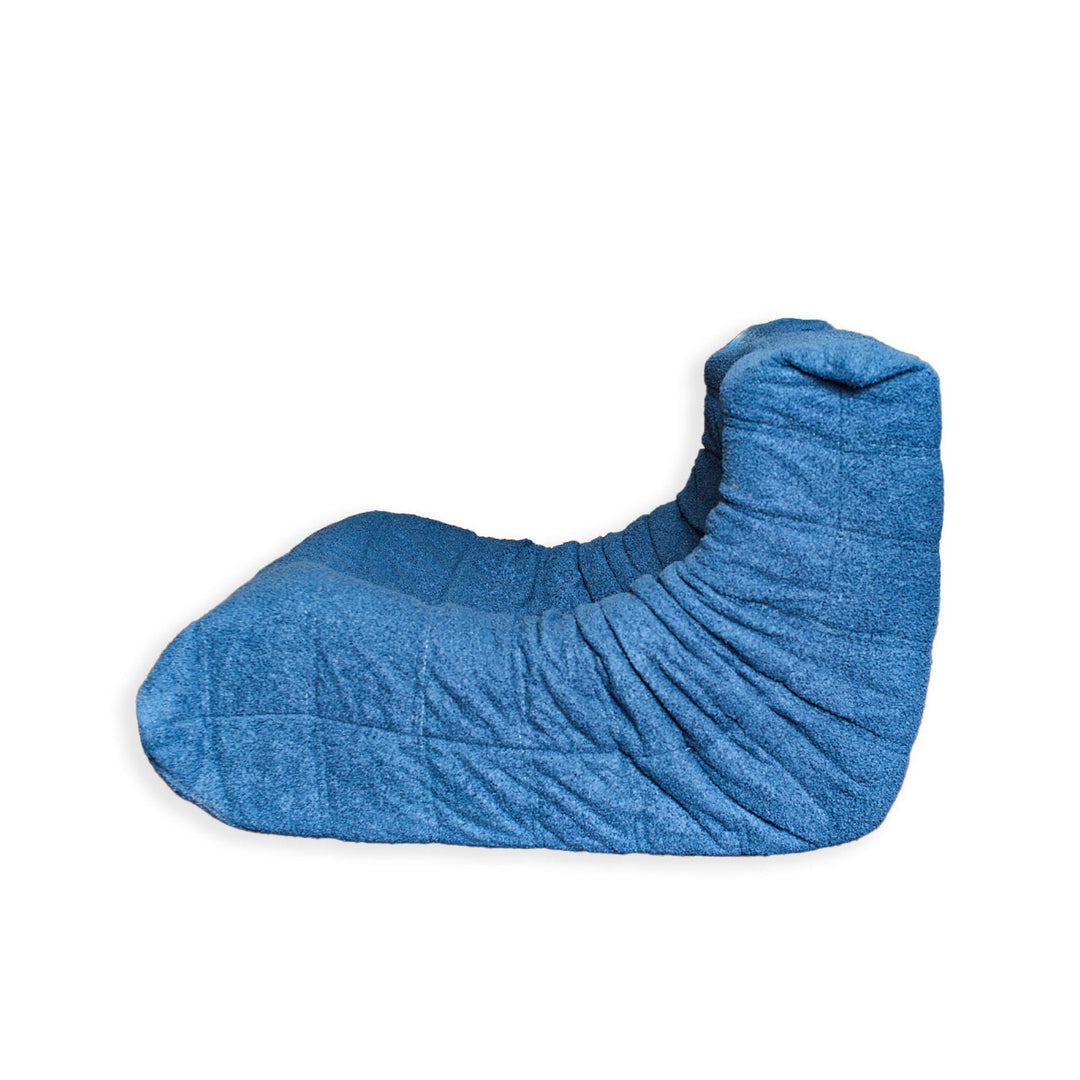 Armless Lounge Chair (Blue) detail view - Whats New Furniture - Portland, Oregon