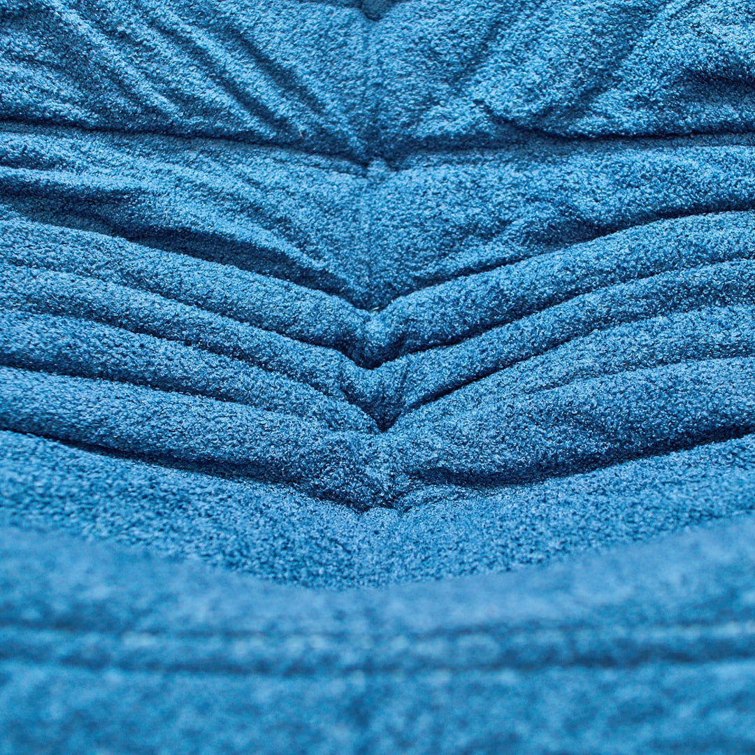 Armless Lounge Chair (Blue) detail view 4 - Whats New Furniture - Portland, Oregon