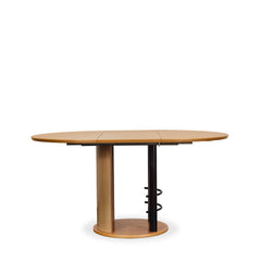 Art Deco Extendable Dining Table w/2 chairs detail view 8 - Whats New Furniture - Portland, Oregon
