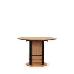 Art Deco Extendable Dining Table w/2 chairs detail view 5 - Whats New Furniture - Portland, Oregon