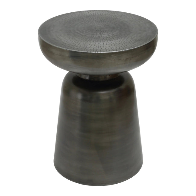 Arthur Accent Table in Antique Zinc - iron accent table by Moe's - Whats New Furniture Portland OR