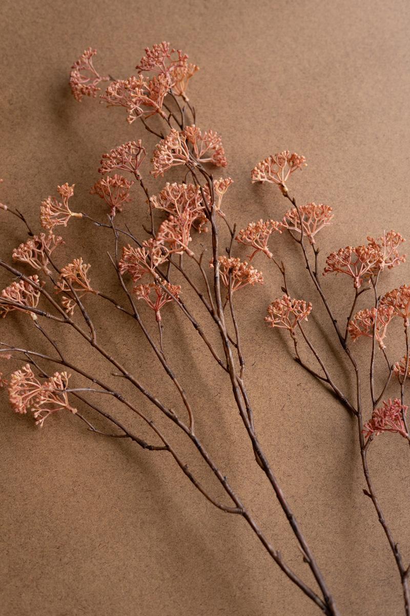 Faux Blush Rice Flower Stem — view 3