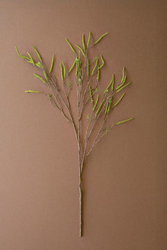 Faux Green Willow Flowers Spray — What&