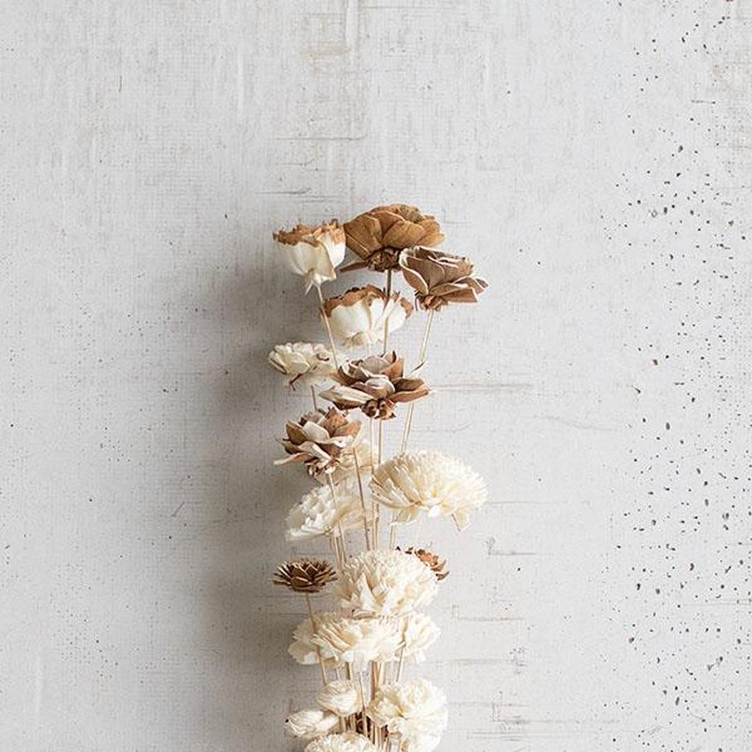 Artificial Sola Flower Bouquet bloom detail - faux plants by Kalalou - Whats New Furniture Portland OR