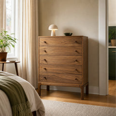 Arturo Chest styled in Portland Sellwood cottage bedroom - Whats New Furniture