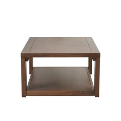 Asher 48 Inch Rectangular Coffee Table in Burnished Walnut - side studio view - Whats New Furniture Portland